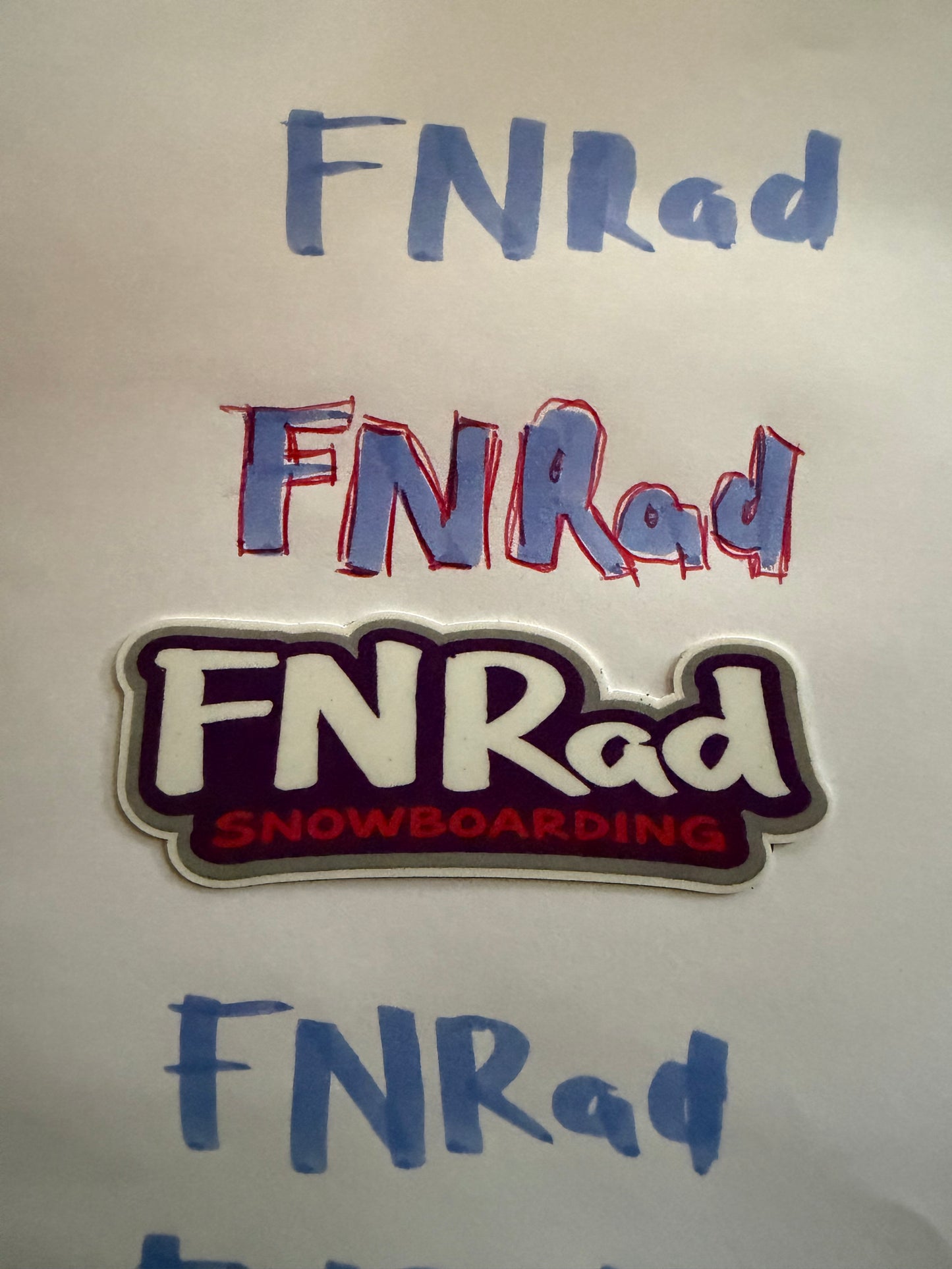 FNRad Snowboarding Sticker